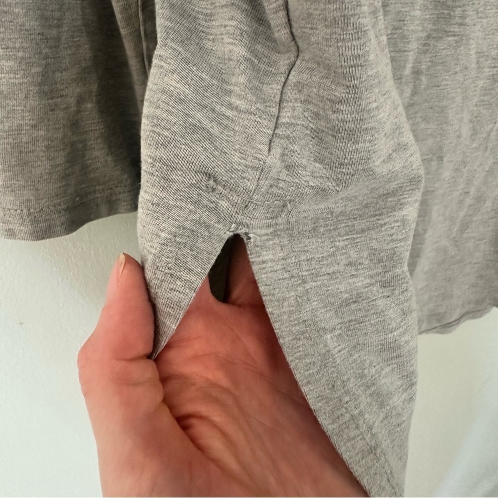 J. Jill Luxe Supima Tunic Shirt Gray Size Small - Picture 5 of 11